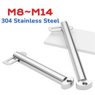 M8 M10 M12 M14 304 Stainless Steel Elbow Bolt Tongue Pins Marine B-Type Tongue Bolts Tongue Clasp La