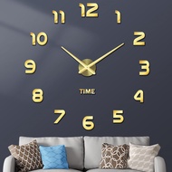 「 YUYANG Lighting 」นาฬิกาแขวนผนังขนาดใหญ่ดีไซน์ทันสมัยสำหรับ2022,นาฬิกาแขวน3D นาฬิกาควอทซ์ DIY นาฬิกาแฟชั่นสติกเกอร์กระจกอะคริลิคห้องนั่งเล่นตกแต่งบ้าน Horloge