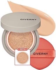 GIVERNY Milchak Matt Fit Cushion Foundation with Refill – Flawless Coverage for Oily Skin - Sebum an
