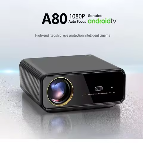 WZATCO A80 Android 12.0 4K 1980*1080P Smart LED Projector 12000Lumens Home Theater Smart LED Project