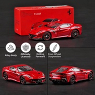 Ferrari F12 TDF Series Luxury Simulation Car Model 1:64
