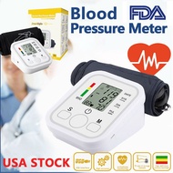 Arm Digital Blood Pressure Monitor Voice Reading BP Cuff Meter Tester Machine USB Cable or Battery