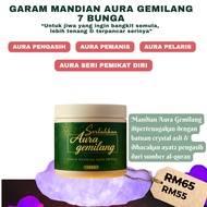 Garam Mandian Aura Gemilang | Garam Crystal + 7 Bunga - Mandian Pembuka Aura | PuIih Aura | Garam Hi