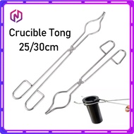 25/30cm Grade Stainless Steel Crucible Laboratory Tong Crucible Tongs Melting Plier Holder