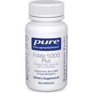 Pure Encapsulations - Folate 5,000 Plus - Activated Folate, Vitamin B12 and B6 Combination - 60 Caps