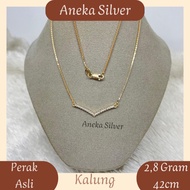 Koye Aurel Gold Necklace, 925 Silver