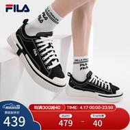 斐乐（FILA）【张艺兴同款】LOOP断层鞋男鞋帆布鞋新款休闲鞋运动板鞋 黑-BK 42