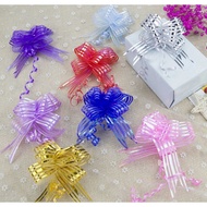 1Pcs DIY Yarn Pull Bows 3cm Ribbons Wedding Organza Wedding Party Flower Decor 551L)