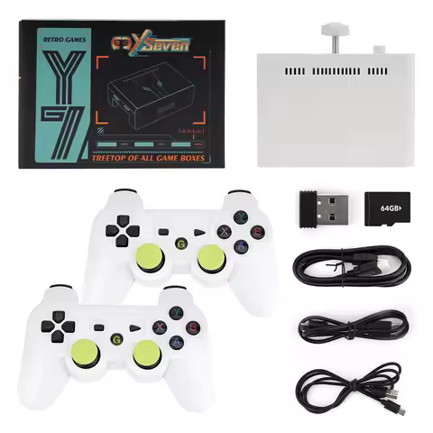 Y7 Game console 128G 256G Linux System 4K Video Game Console LPDDR4 2GB TV Box Wireless Controller R