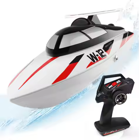 18-Inch RC Boat WL912-A 35km/h High Speed 2.4G Remote Control Electric Racing Boat for Pool Lake Beg