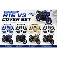 YAMAHA R15 V3 COVER SET R15 / YZF-R15 BODY COVER SET 100% ORIGINAL YAMAHA BLUE/YELLOW/BLACK (NO STIC