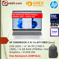 HP OMNIBOOK 5 AI 16-AF1107TU / 16-AF1108TU LAPTOP (CU5-225U16GB512GB SSD16"2KINTEL GRAPHICSWIN11)FRE
