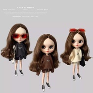 Blythe Doll Ob24 27 Ymy22 19 Joint Azone Body PP FR Doll Clothes Sweatshirt Set