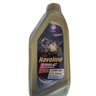 น้ำมันเครื่องฝาทอง Caltex Havoline 5W-40 และ 10W50 Super 4T Fully Synthetic สังเคราะห์ 100% จับครัชด