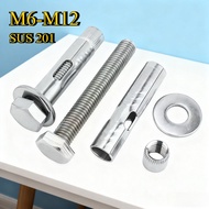 [FGH-GY] 201 Stainless Steel Sleeve Anchor Wall Plug | Expansion Anchor Bolt  M6/M8/M10/M12