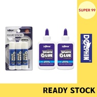 (SET) DOLPHIN Clear Glue / Power Glue Stick / Super Glue Stick / White Glue DOL503-3S GS8+15 GS8-3S 
