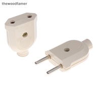 thewoodfamer 2 Pin EU Plug Male Female electronic Connector Socket Wiring Power Extension EN