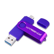 OTG USB Flash Drive WANSENDA 3.0 USB Memory Stick 256GB 128GB 64GB 32GB 16GB Pen Drive High Speed fo