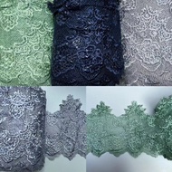 Border lace / French lace / Eyelash Border Lace 24cm Ready Stock
