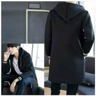 Jaket jubah polos pria warna hitam termurah / jaket polos jubah/hitam / jubah anime polos black / ja