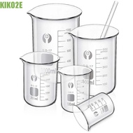 KIKO2E Lipstick Heating Beaker, Thicken Transparent Glass Low Form Beakers, 10ml 25ml 50ml 100ml 150