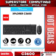 Alcatroz Xplorer C3600 Silent Keyboard & Mouse Combo