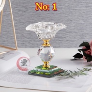 No: 1 Crystal Butter Lamp Candle holder 4, 8 Hours Butter Candle All Suitable [Ghee Candle holder]