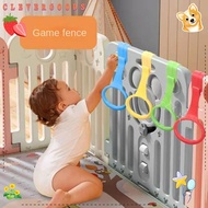 CLEVERHD 1/4pcs Playpen Pull Ring, Plastic Baby Walking Assist Tools Baby Crib Hooks, Comfortable Li