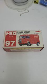 絕版日本製 Tomica No.97 Citroën H Truck（紅標/赤盒蜜糖豬鼻車）