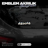 3D Car Logo Emblem Hologram Acrylic UV PRINT