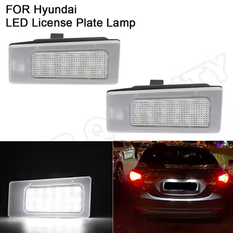 For Kia Forte MK2 KX3 Hyundai Accent Elantra MD Solaris 2Pcs NO Error LED License Plate Light Number