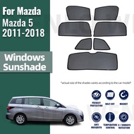 For Mazda 5 CW 2011-2018 Mazda5 Magnetic Car Sunshade Customized Side Window Curtain Sun Shield Visor Front Windshield