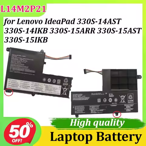 L14M2P21 Laptop Battery 7.4V 4050mAh 30Wh for Lenovo IdeaPad 330S-14AST 330S-14IKB 330S-15ARR 330S-1