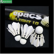 Apacs Bulut Tangkis Angsa (Flight 10) Goose Feather Badminton Shuttlecock with 8 feathers - 6 PCS/1 