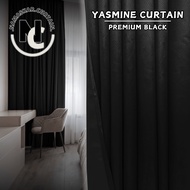 namaskar.curtain - Y10 Yasmine Hook/Eyelet Blackout Curtain (170cm-400cm)
