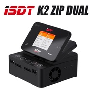 ISDT K2 ZIP AC 200W / DC 500Wx2 Dual Channel Smart Charger With 2.8 Inch IPS LCD Screen for 1~8S LiF