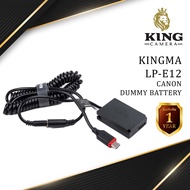 KINGMA DUMMY Battery CANON LPE12 (มีประกัน 1ปี) แบตไลฟ์สด แบตดัมมี่ กล้อง รุ่น EOS M10 / EOS M50 / EOS M100 / EOS M200 / EOS 100D / EOS M / EOS M2 ( Camera Battery CANON LP-E12 / LPE-12 )( แบตกล้อง )