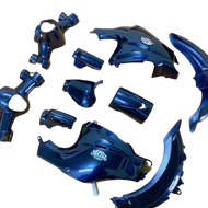 Bộ dàn áo xe CUB 81 đời mới - CUB 50cc học sinh nhựa ABS nguyên sinh màu XANH MỰC ( TẶNG TEM )