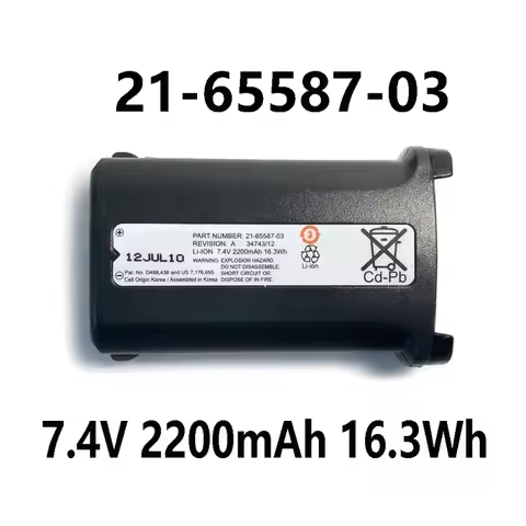 21-65587-03 7.4V 2200mAh 16.3Wh Battery For Symbol MC9060G MC9060K MC9090G MC9190G 21-65587-01 serie