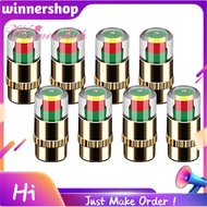 8PCS Tire Pressure Monitor Valve Stem Caps, 36 PSI 2.4Bar, Easy Read 3-Color Alert, Universal Fit