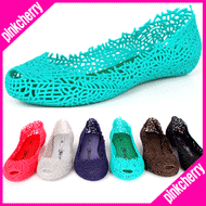 ★ dan278/flats/shoes/jelly / toohpeun ​​jelly flat / flat / jelly shoes / shoes / immigrant / Side O