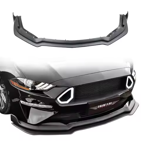 NEW PP Material Front Lip for Ford Mustang GT 5.0 2018-2023 Front Chin Splitter Body Kit
