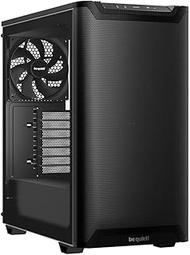 be quiet! Pure Base 501 Black PC case | 2 Preinstalled Quiet Fans | Mid Case | USB 3.2 Gen | Airflow