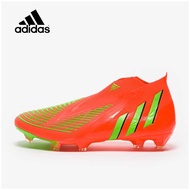 สตั๊ด Adidas Predator Edge+ Low FG รองเท้าฟุตบอล ตัวท็อปไร้เชือก