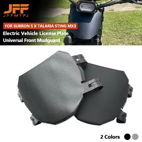 Universal Motorcycle E-Bike Number PlateFront License Registration Plate For Surron Sur Ron S & X Fo