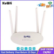 KuWfi 4G LTE Router 150Mbps Wireless 3G/4G Modem CAT4 Unlock Wifi Router FDD/TDD SIM  with 4pcs Antennas Up To 32 ers