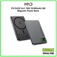 MXD P9 OLED 3in1 15W 5,000mAh / 10,000mAh Qi2 Magnetic Power Bank