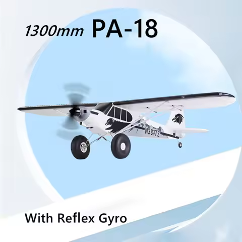 FMS RC Airplane 1300MM PA-18 PNP And RTF PA18 J3 Piper Super Cub FMSRC With Gyro Auto Balance Traine