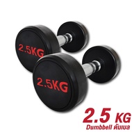 Dumbbell ดัมเบล (ราคาต่อ 1 ชิ้น) ดัมเบลหุ้มยาง มาตรฐานฟิตเนส 2.5kg 5kg 7.5kg 10kg 12.5kg 15kg 17.5k