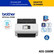 Brother ADS-3300W เครื่องสแกนเอกสาร Wired & Wireless Network Document Scanner (ประกันจะมีผลภายใน15วั